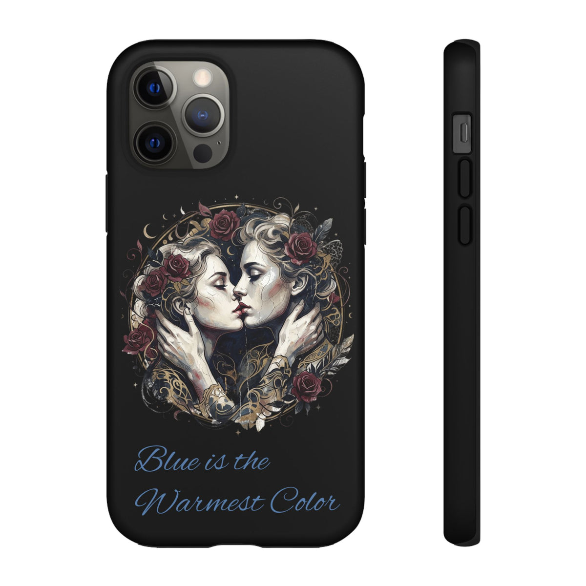 Blue is the Warmest Color Phone Case-Fine Art Romantik Kiss Aesthetic Cover