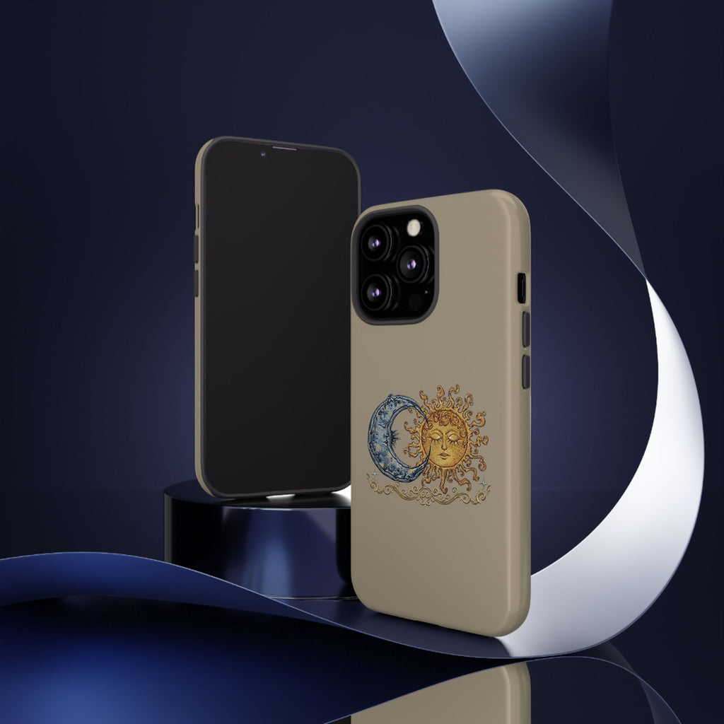 Sun and Moon Tough Phone Case — Vintage Celestial iPhone Cover